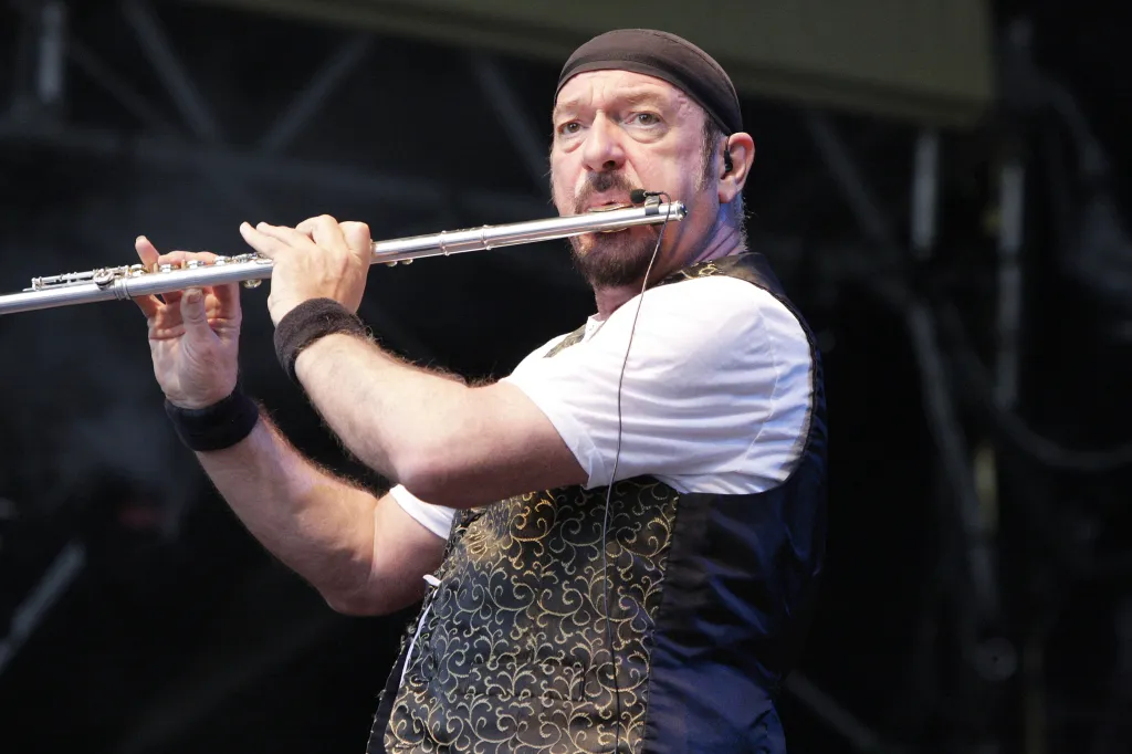 Singer Ian Anderson of JETHRO TULL at the Citadel Music Festival, Berlin on May 30, 2008. 