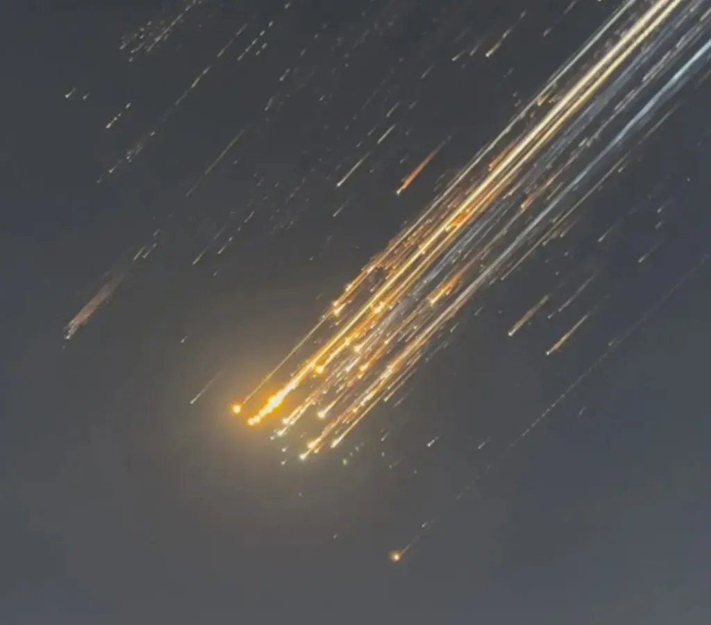 SpaceX's Starship exploding in a test flight.