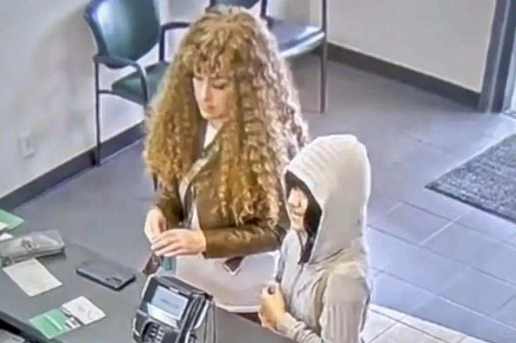 Surveillance image of Melodee Buzzard and her mother Ashlee Buzzard at a rental car location in Lompoc, California.