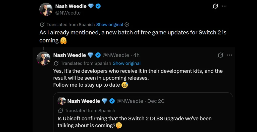 Switch 2 Game Updates Leak
