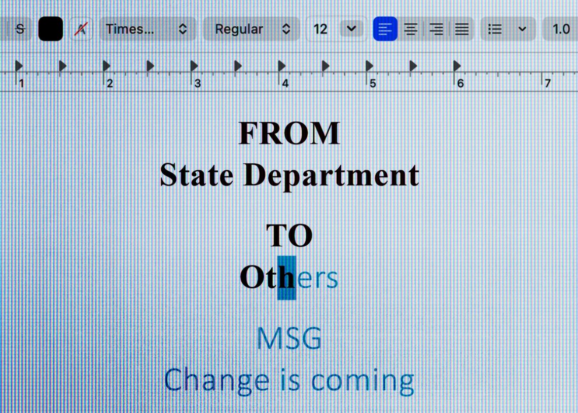 The State Department font change is about respect, not aesthetics