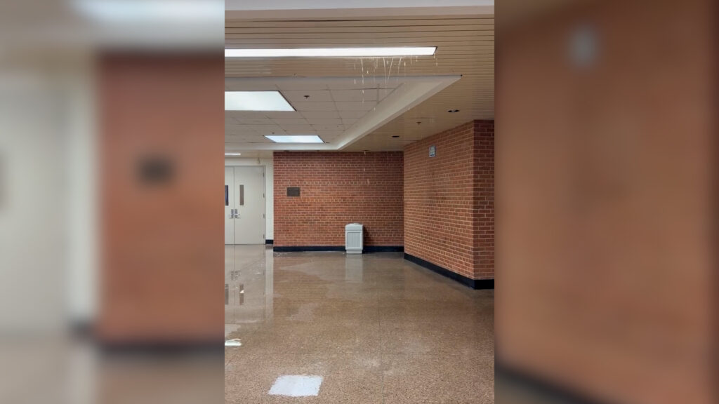 Maryland school closes for the day after a sprinkler causes water leak
