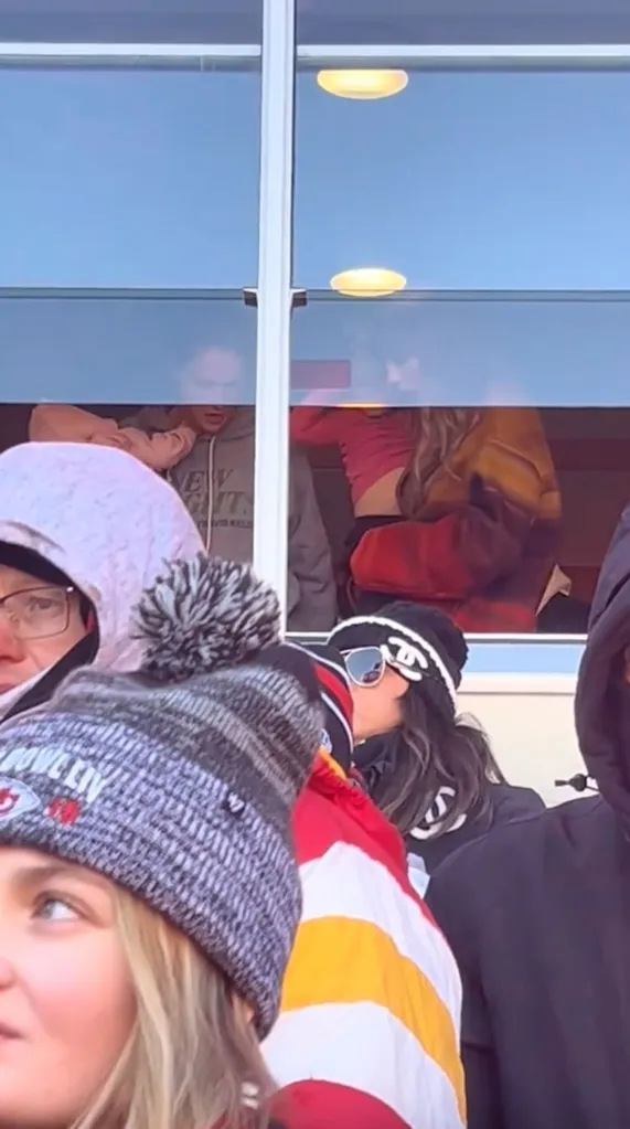 Taylor Swift at a Chiefs game.