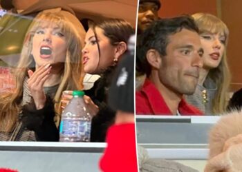 Taylor Swift cheers on Travis Kelce in Miu Miu as the Chiefs take on the Texans