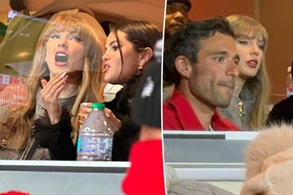 Taylor Swift cheers on Travis Kelce in Miu Miu as the Chiefs take on the Texans