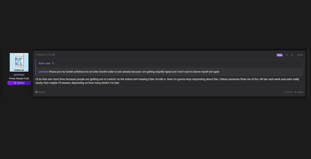 TGA Tease Not Elder Scrolls 6