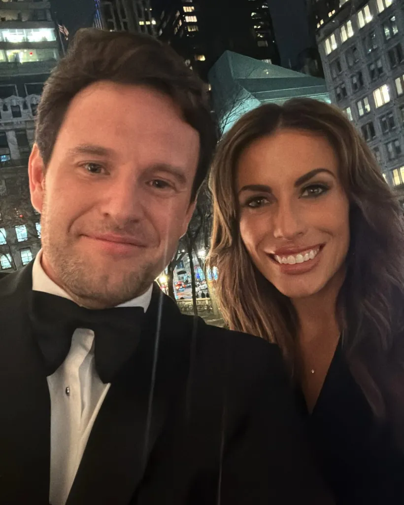 Alyssa Farah Griffin and husband Justin smiling for a selfie.