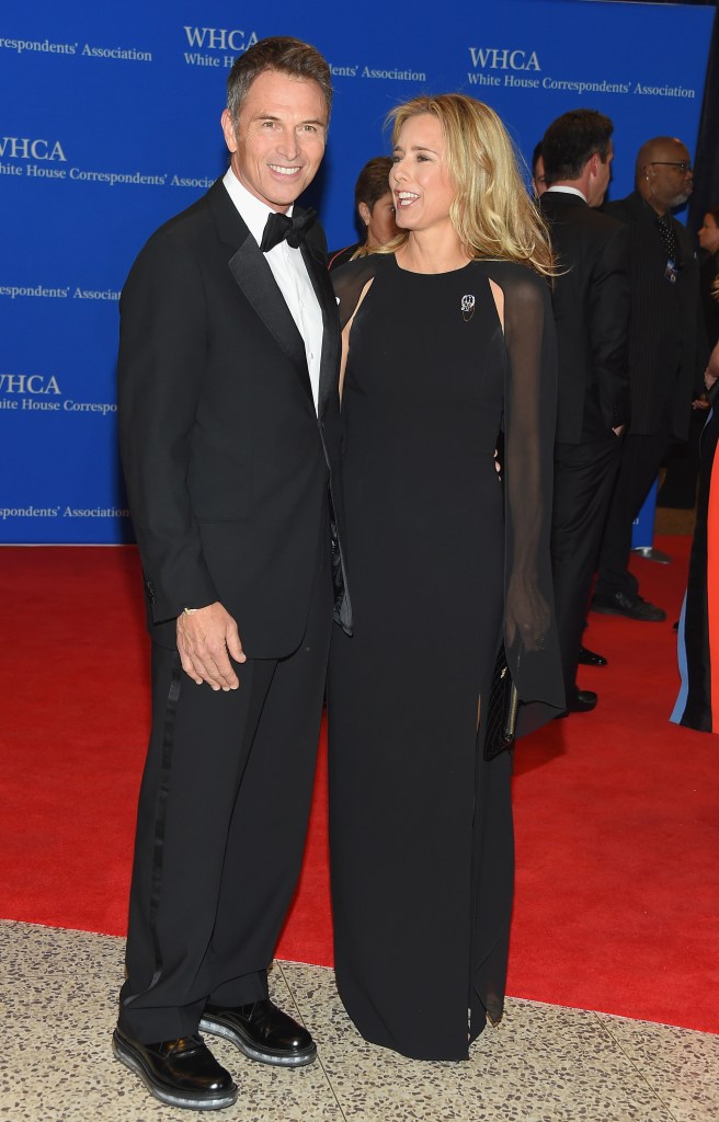Tim Daly and Tea Leoni attend the 101st Annual White House Correspondents' Association Dinner at the Washington Hilton on April 25, 2015.