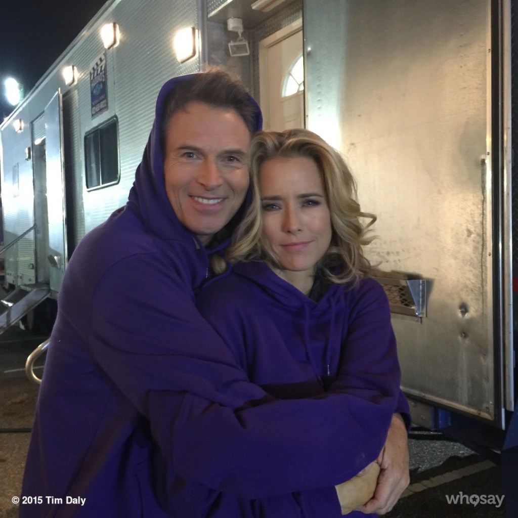 Tim Daly and Tea Leoni pose together in 2015.