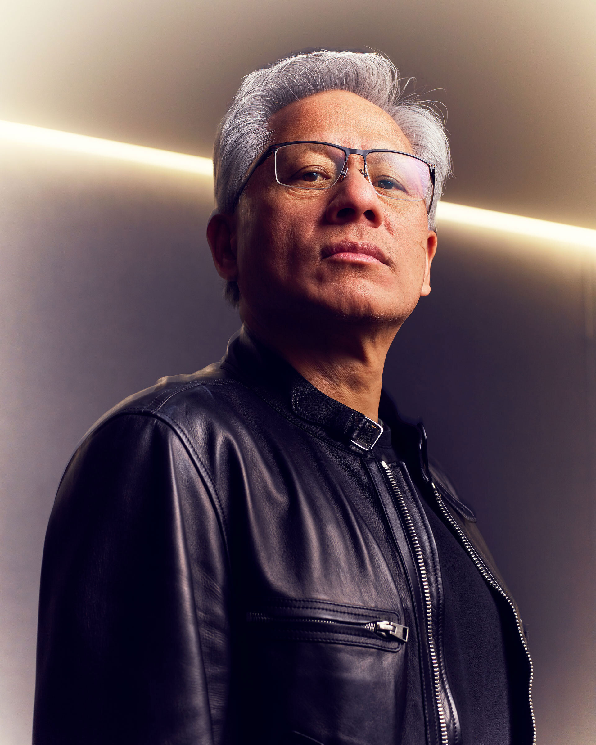 JENSEN HUANG
The CEO of Nvidia, the most valuable company in the world, is now a key figure in global politics. He believes AI will quintuple the worldÕs GDP: ÒEvery nation needs to build it,Ó he says.