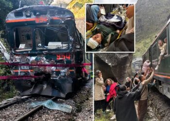 Trains crash en route to Peru’s famed Machu Picchu, killing 1 and injuring 30
