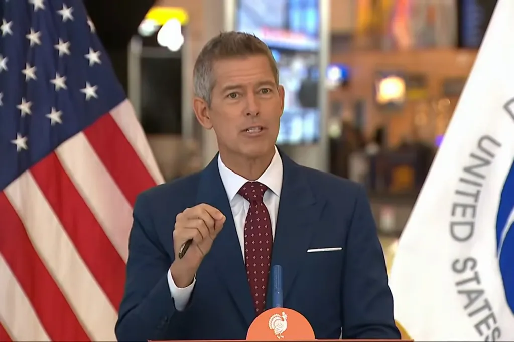 Transportation Secretary Sean Duffy speaks about Thanksgiving travel.