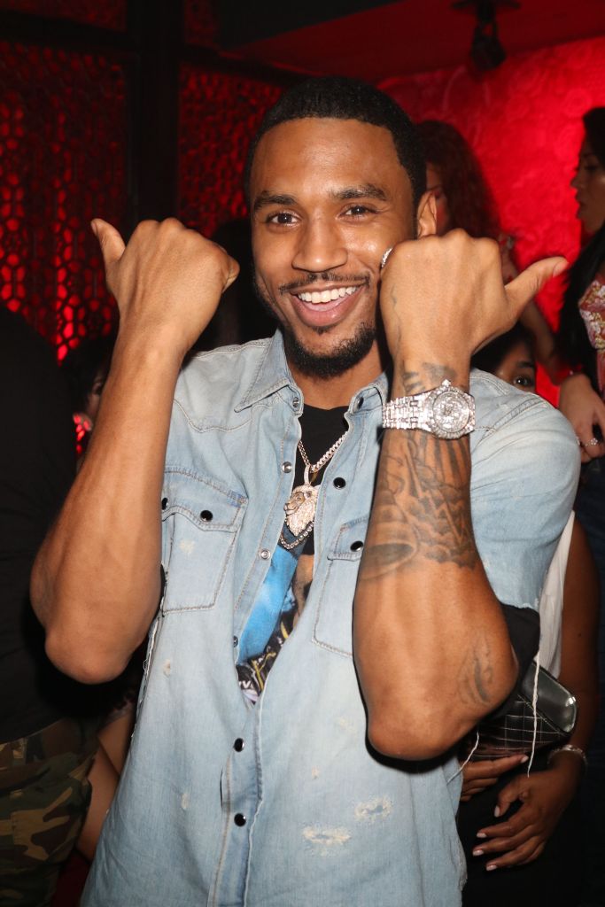 Trey Songz smiling at the PrettyLittleThing Kickoff event.