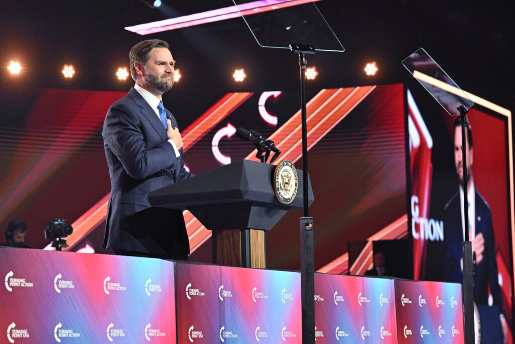 Vance tries to weather the MAGA storm at Turning Point