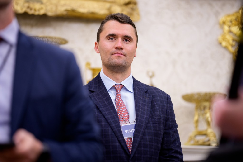 Turning Point USA co-founder Charlie Kirk in the Oval Office.