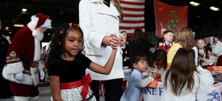 Melania Trump hawks high-dollar handbag as husband rages ‘affordability’ is a ‘Dem scam’