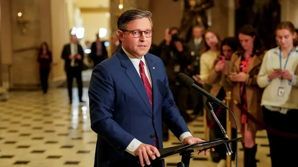 Mike Johnson buried over plan to rapidly swear in Republican after making Dem wait 50 days