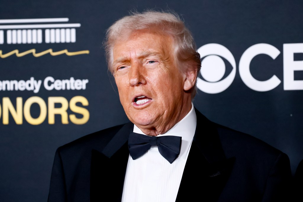 President Donald Trump attending the 48th Kennedy Center Honors.