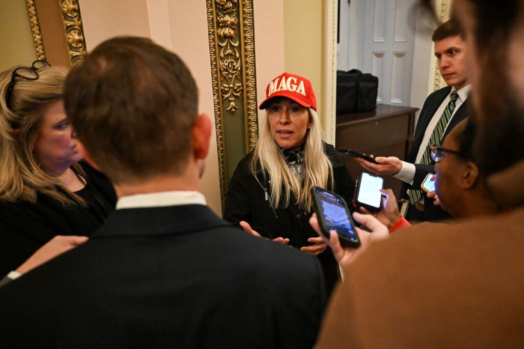 Marjorie Taylor Greene claims ownership of Trump’s movement — as he calls her ‘dumb’