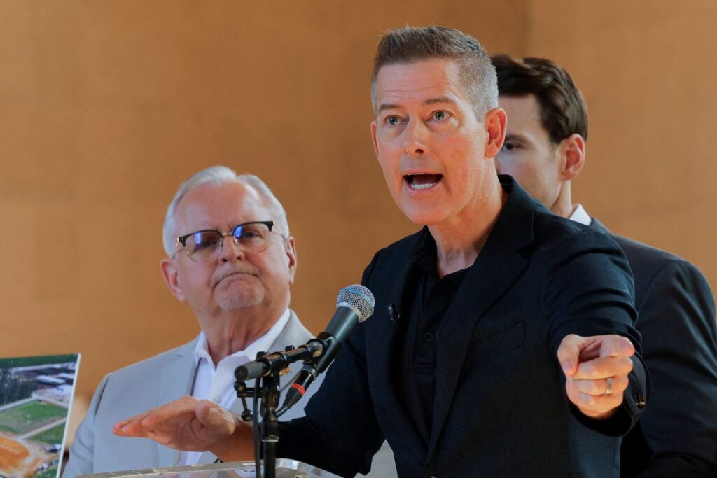 Gavin Newsom blasts Transport Secretary for ‘delayed flights’ after airport exercise idea