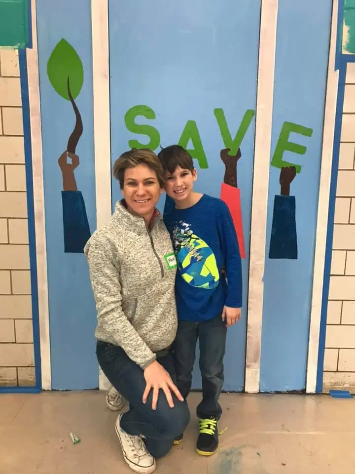 Maeve Kennedy McKean with her son Gideon.