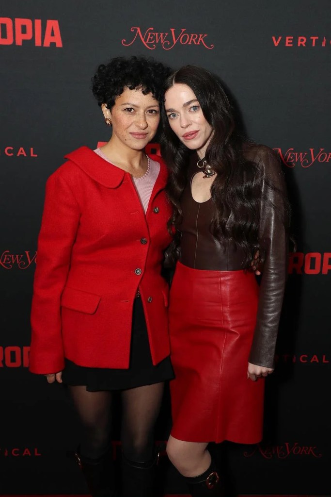 Alia Shawkat and Hailey Gates at the Atropia premiere. Source: Miu Miu