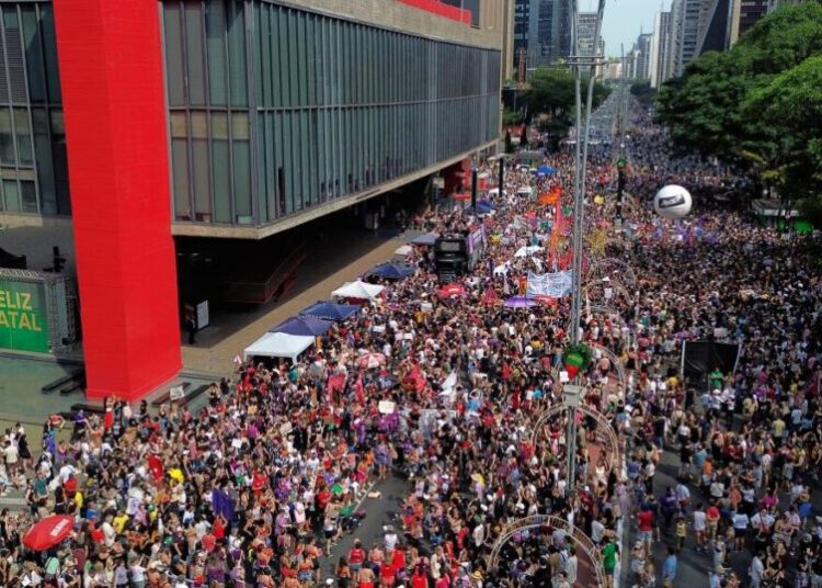 Women protest gender-based violence across Brazil following shocking cases