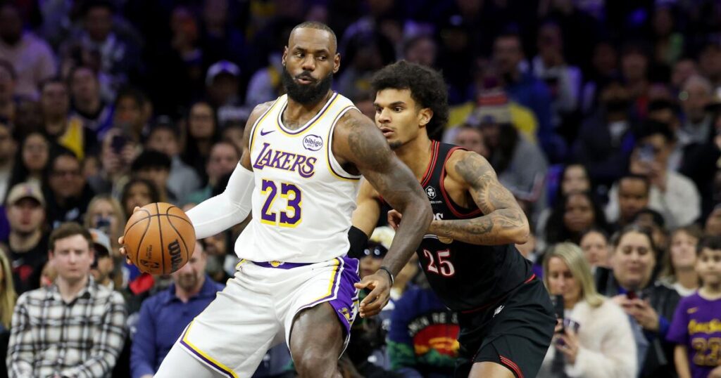 LeBron James crowns himself King after sparking Lakers’ late surge in win over 76ers