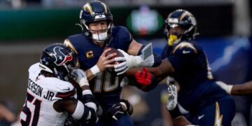 Chargers’ persistent offensive line issues threaten to derail their season