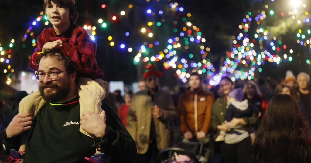 After Eaton fire, Altadena’s Christmas Tree Lane provides an emotional return to normalcy