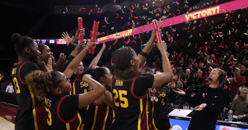 No. 16 USC women have poor shooting night but still get past No. 21 Washington
