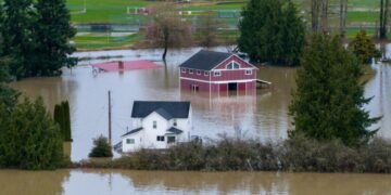 Washington state faces historic floods that have washed away homes and stranded families