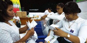 Myanmar holds first election since military seized power, but observers say the vote is a sham