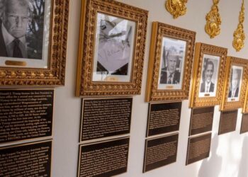 Sleepy. Divisive. A fan of young Trump: A look at the new plaques on the Presidential Walk of Fame