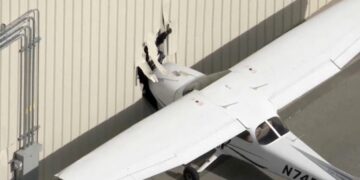 He tried to steal a plane but crashed straight into a hangar in Van Nuys, police say