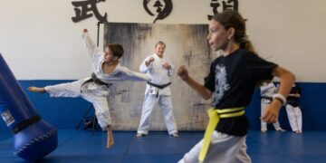 The Palisades fire was a body blow to this karate teacher. His new dojo helps kids heal