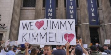 ‘We won, the president lost,’ Jimmy Kimmel says in Christmas message