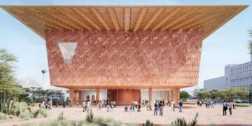 Architect Francis Kéré’s design for the Las Vegas Museum of Art takes shape