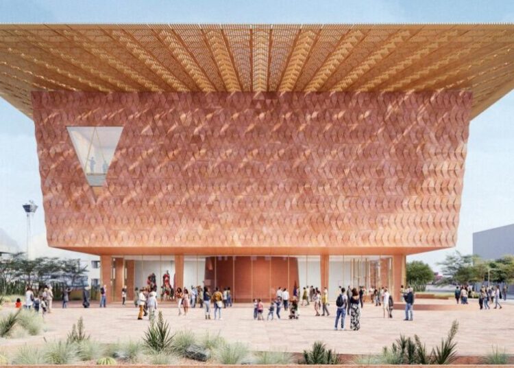 Architect Francis Kéré’s design for the Las Vegas Museum of Art takes shape