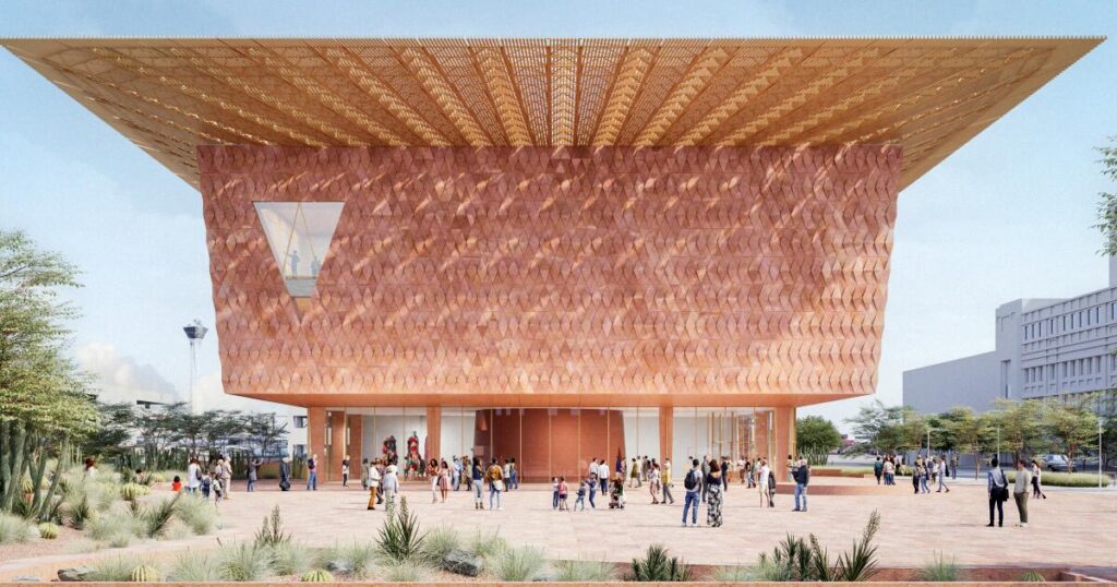 Architect Francis Kéré’s design for the Las Vegas Museum of Art takes shape