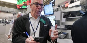 Wall Street rises to the edge of its all-time high