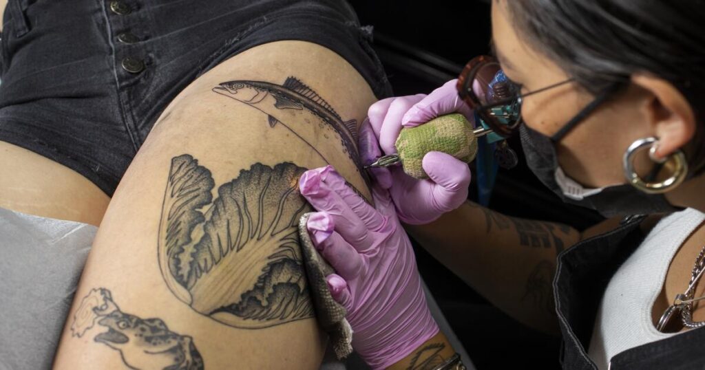 Tattoo ink moves through the body, killing immune cells and weakening vaccine response