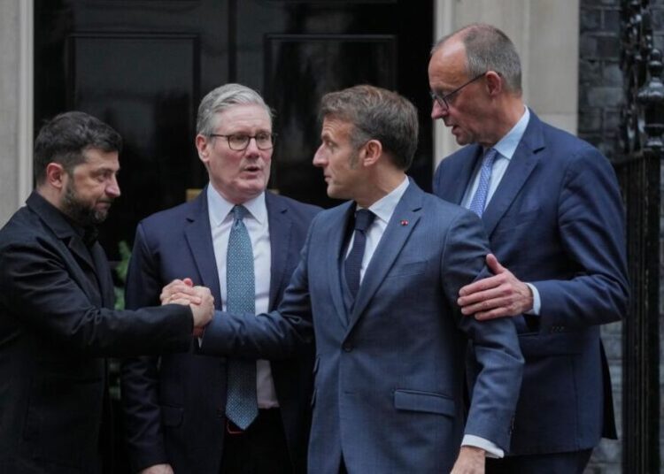 Zelensky meets in London with European allies on U.S. peace plan and security