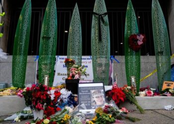 Man charged in National Guard shooting pleads not guilty during court appearance from hospital bed