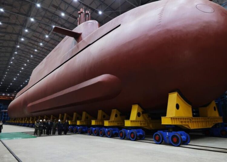 North Korea displays apparent progress in building nuclear-powered submarine