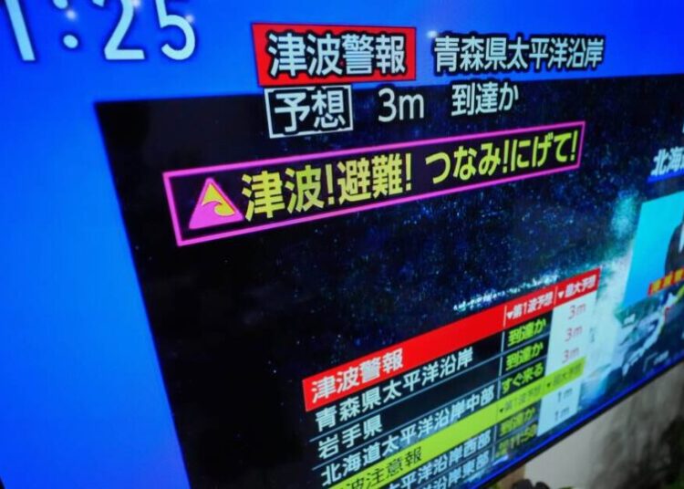 7.6 magnitude quake triggers a tsunami on Japan’s northern coast