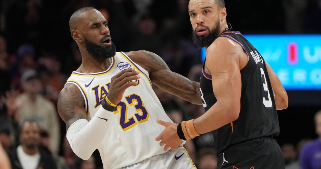 Lakers blow 20-point lead but survive when Dillon Brooks and Suns go supernova