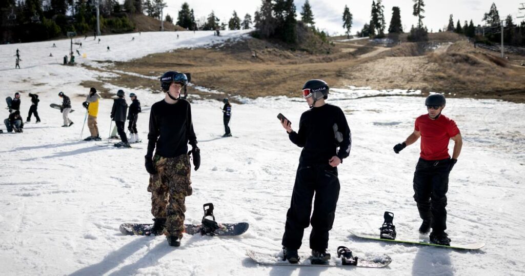 Skiers call this resort ‘Big Bare.’ Will the coming storm save California’s ski season?