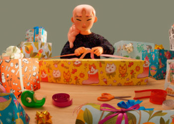 Our totally L.A. gift to you: Free festive phone wallpaper and wrapping paper by local artists