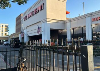 ‘It penetrates your bones’: Day laborers protest noise machines installed at Home Depot